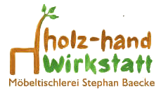 [logo holz-hand-wirkstatt Möbeltischlerei Stephan Baecke]